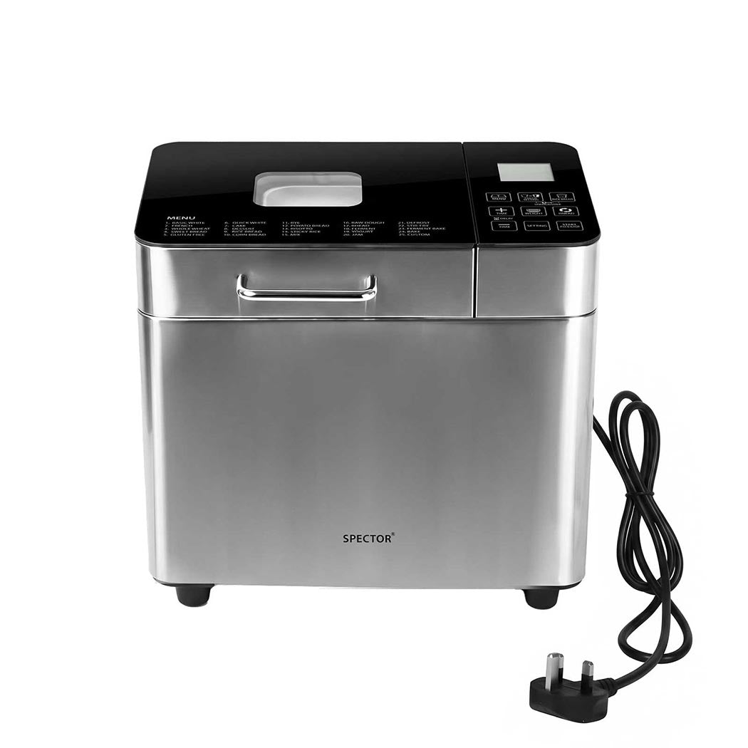 Spector Bread Maker Machine 25-In-1 15H Timer Smart Touch LCD for Home Baking