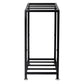Levede Metal Plant Stand 76cm Tall 2 Tier Indoor Corner Shelf Black Display Rack