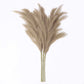 Santaco Pampas Grass Artificial 3Pcs 116cm Fluffy Faux Silk for Vase Brown