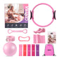 Centra Pilates Kit 13Pc All In One Set with Ring Ball Bands Home Workout Pink