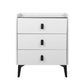 Levede Bedside Table LED Lights Drawers Storage