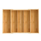 Toque Bamboo Expandable Kitchen Drawer Organizer Storage