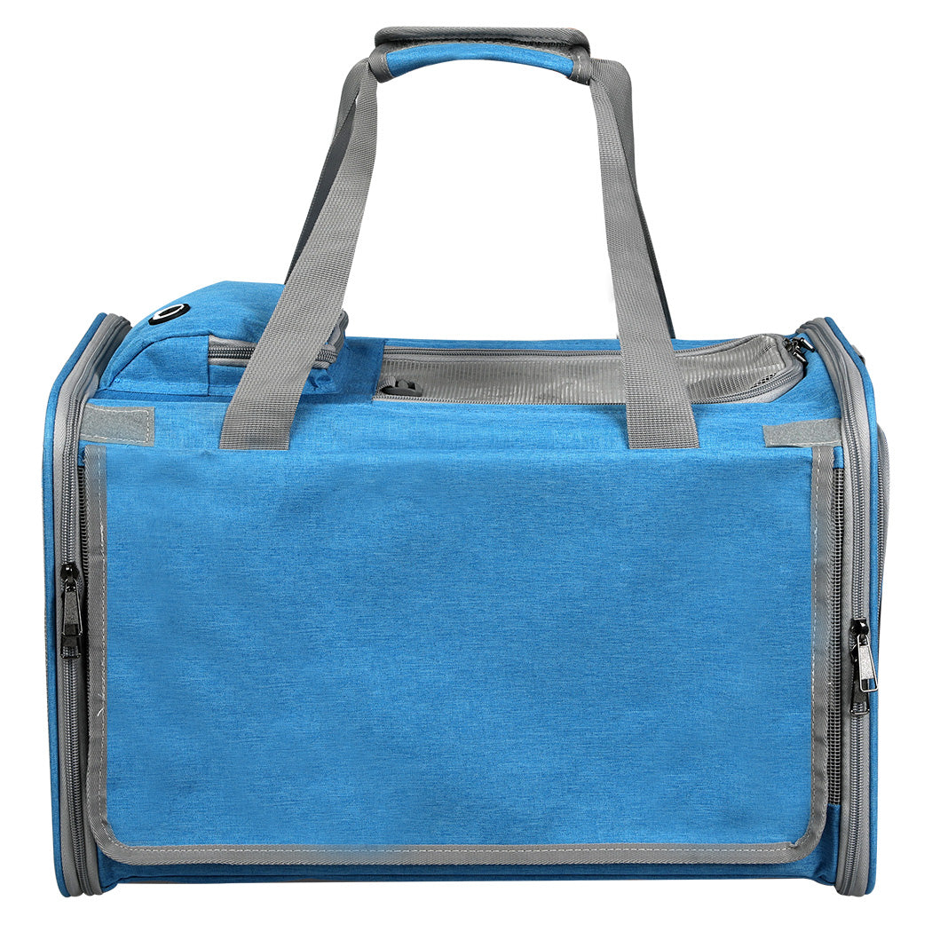 Pawz 3 in 1 Pet Soft Crate Dog Cat Carrier XL Size Blue