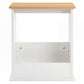 Levede Slim Side Table Magazine Rack Narrow Sofa End Table Storage Living Room