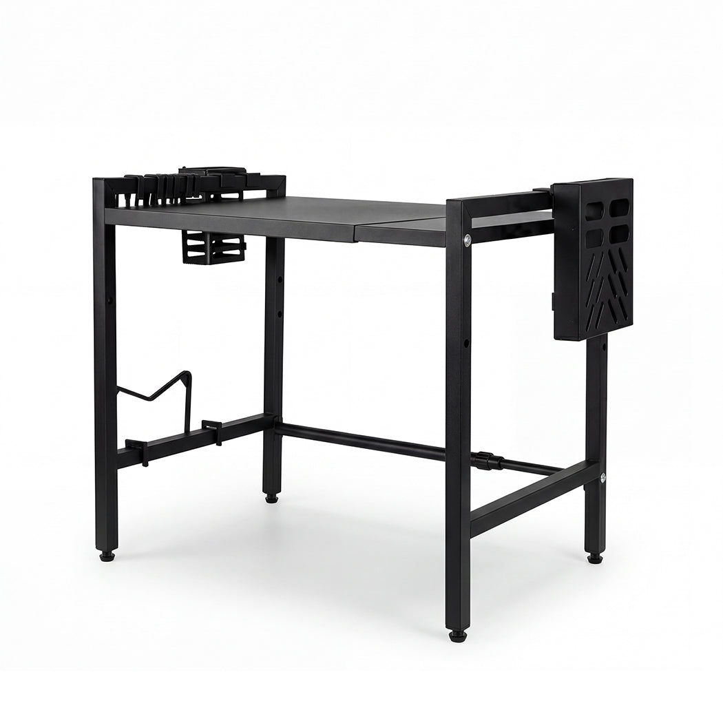 Toque Microwave Oven Rack Stand Adjustable Expandable Shelf Countertop Organizer