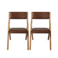 Levede 4x Dining Chairs Foldable PU Tan