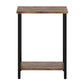 Levede Side Table 2-Tier Industrial Vintage End Table Storage Shelf Nightstand