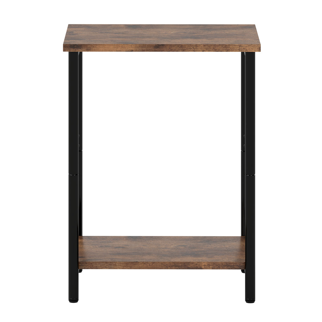 Levede Side Table 2-Tier Industrial Vintage End Table Storage Shelf Nightstand