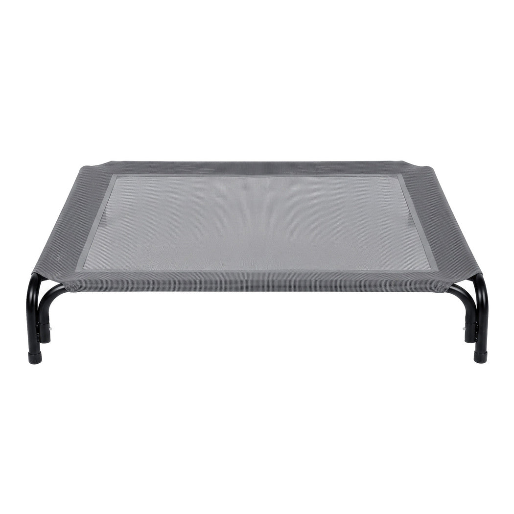 PaWz Raised Dog Bed Elevated Cooling Breathable Mesh for Indoor Outdoor Grey