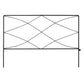 Lambu Garden Fence Panel 5 Pc Q195 Steel Rust Proof Border for Flower Beds Black