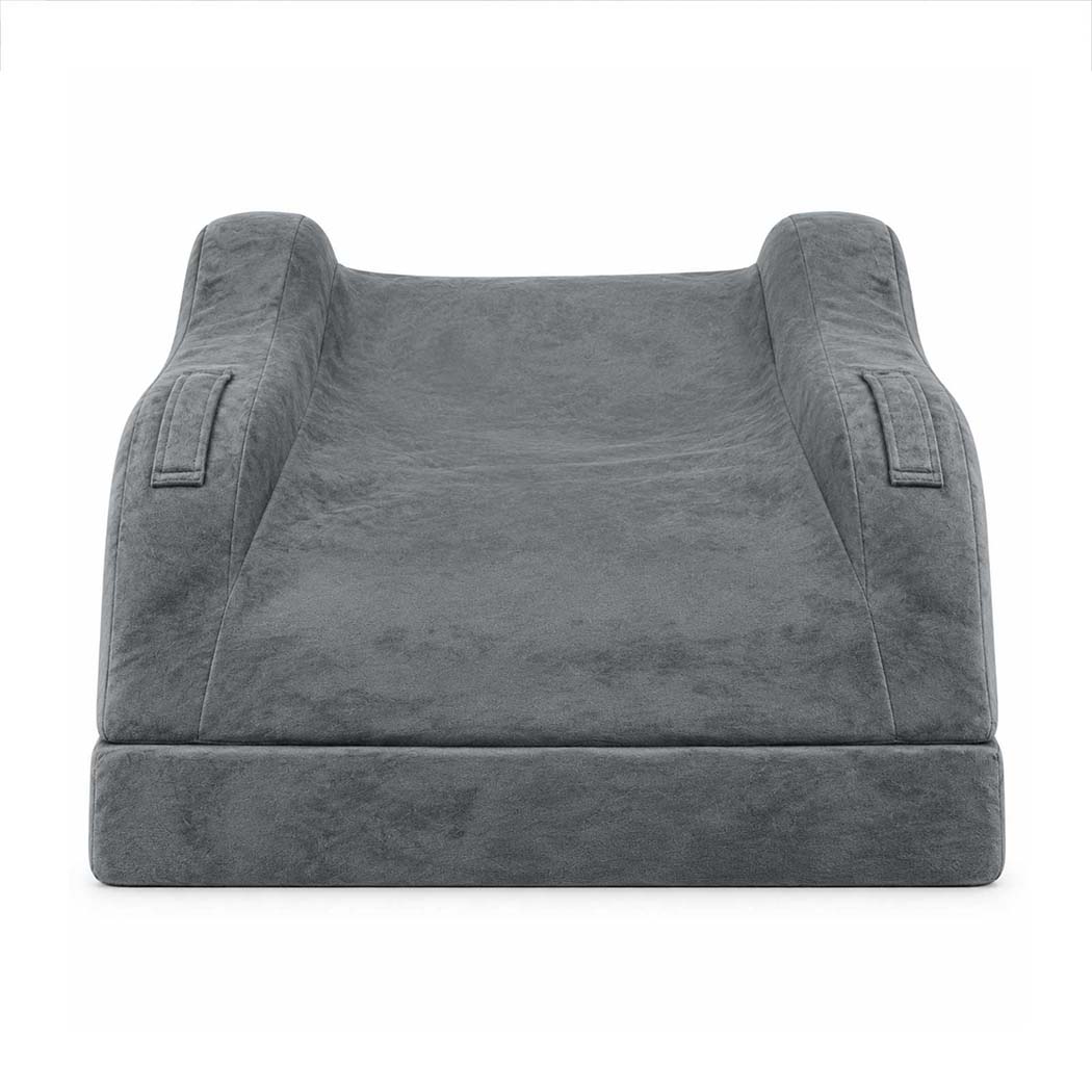 DreamZ Leg Elevation Pillow After Surgery Gel Memory Foam Double Leg Grey