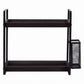 Levede 2 Tier Countertop Organiser Classic Storage Rack Bathroom Kitchen Black