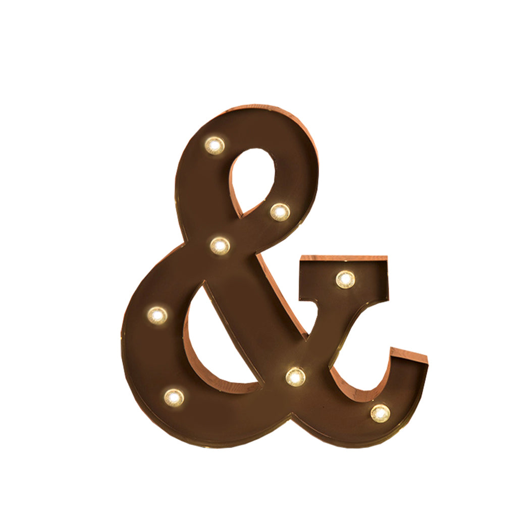 LED Metal Letter Lights Free Standing