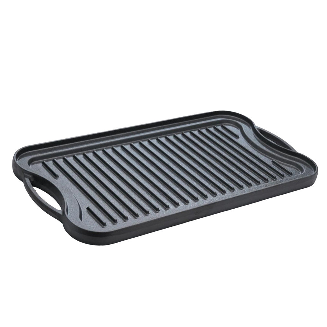 Toque 50.5cm Reversible Cast Iron Griddle Pan Non-Stick