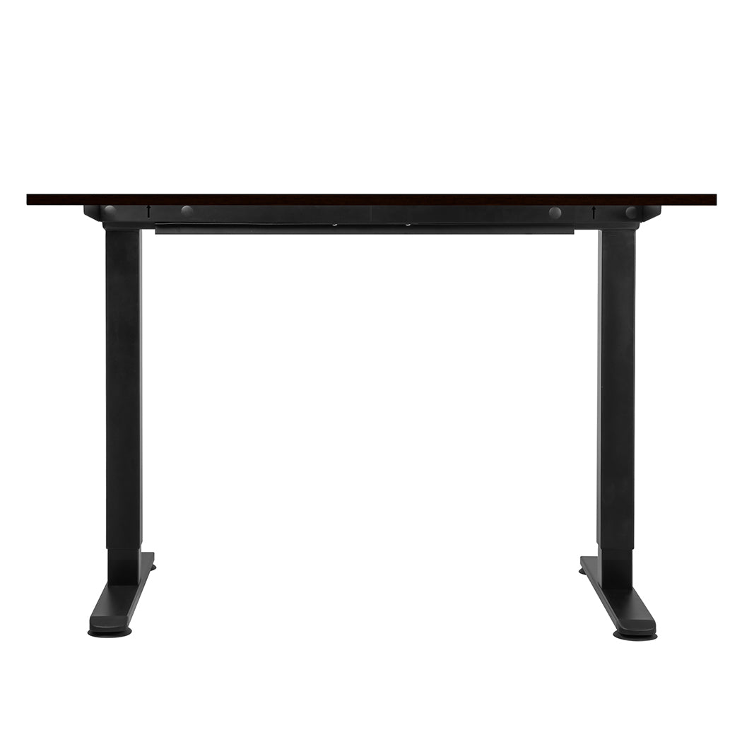 Levede Motorised Standing Desk Adjustable 120cm Walnut 800x 1.5MM