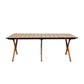 Levede Folding Camping Table Chair Set Oak