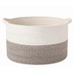 Levede Blanket Basket Cotton Rope Foldable Large with Handles Bedroom Brown