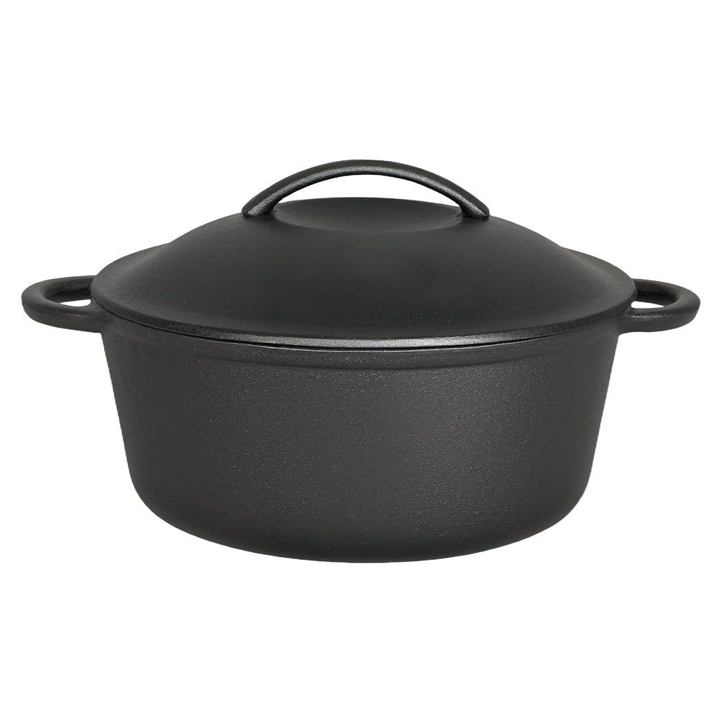 Pawz 6.6L Cast Iron Dutch Oven Heavy Duty Casserole Pot