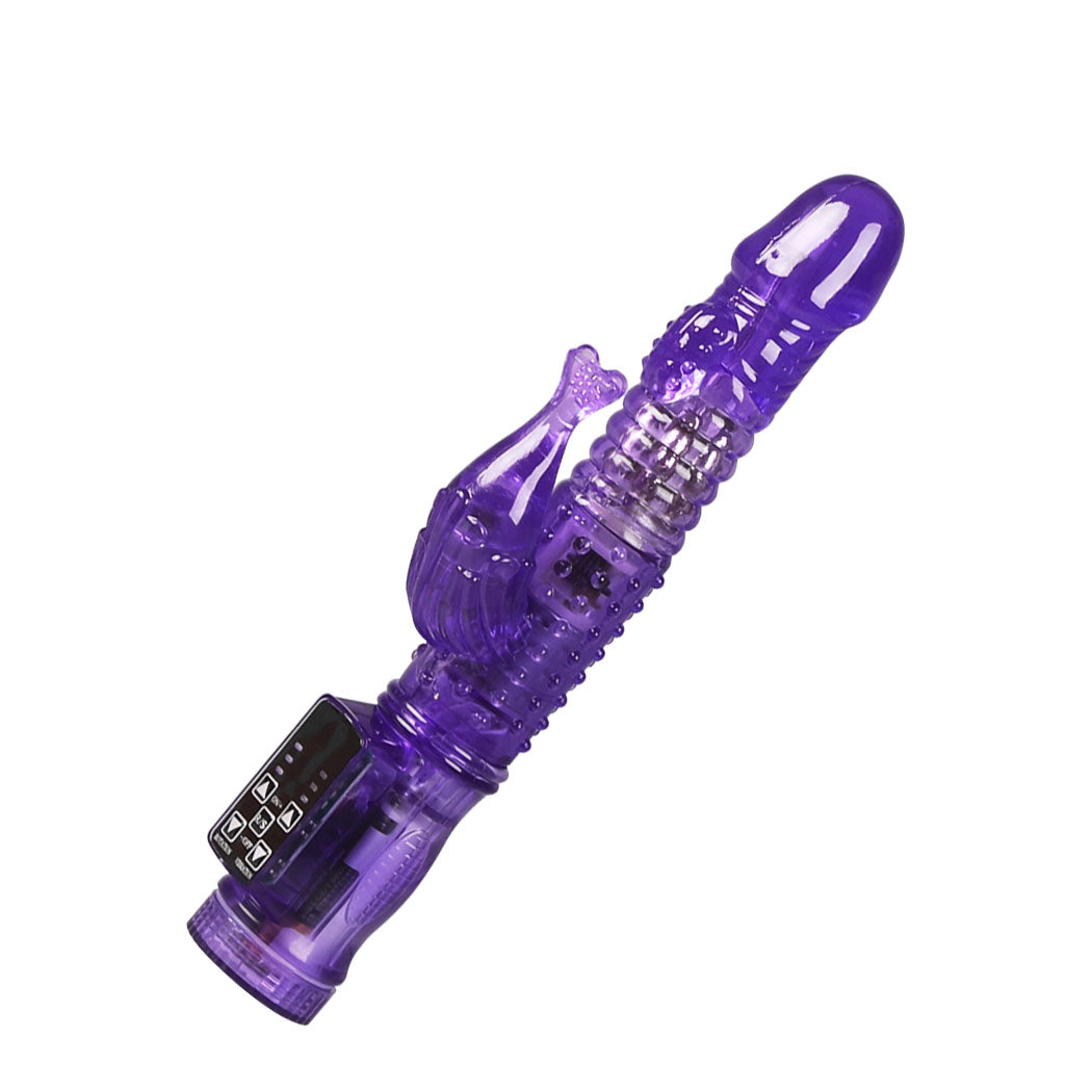 Urway Rabbit Vibrator Multi Speed Rotating Purple