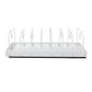 Toque Pots and Pans Organiser Saucepan Holder Storage Pull Out Rack Holder White