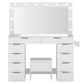 Levede Dressing Table LED Makeup Mirror Stool Set Vanity Desk Cabinet 10 Drawers