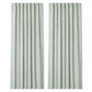 Marlow Blackout Curtains Thermal Linen Look Blockout Drapes 2 Panels Green
