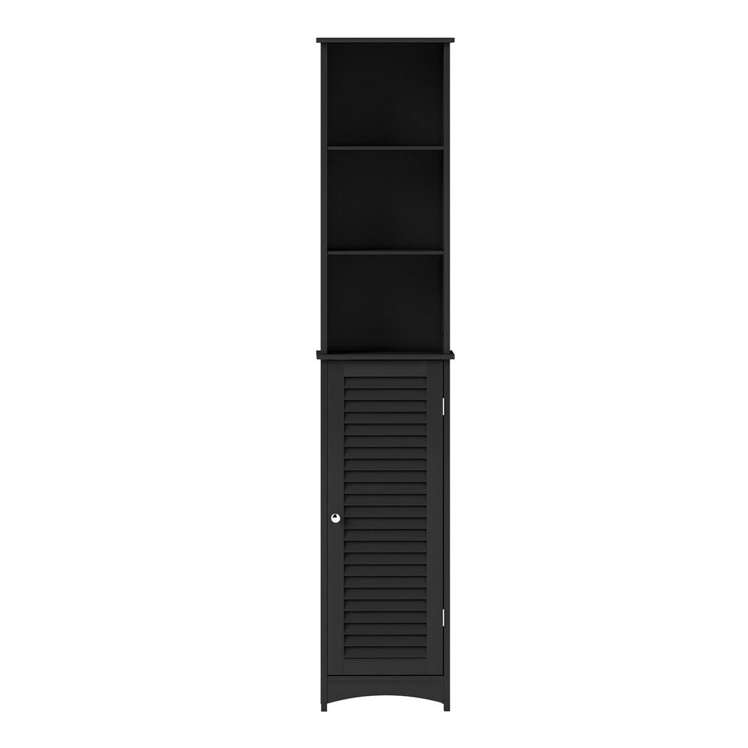 Levede Tall Bathroom Cabinet Storage 166cm Tallboy Cupboard Adjustable Shelf