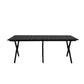 Levede Folding Camping Table Chair Set Black