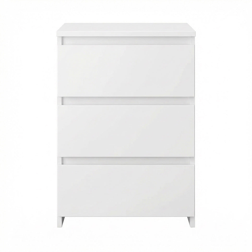 Levede Bedside Table Side Table 3 Drawers Storage Nightstand Bedroom Cabinet