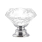 10 Pcs 30mm Clear Diamond Shape Glass Transparent