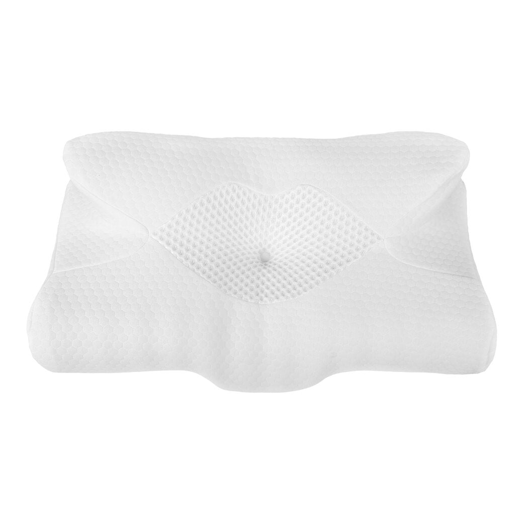 DreamZ Cervical Pillow Memory Foam Ergonomic Cooling Neck Pain Relief White