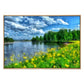 Yezi Modern Canvas Wall Art Framed Landscape Painting Large Wall Decor 80x120cm