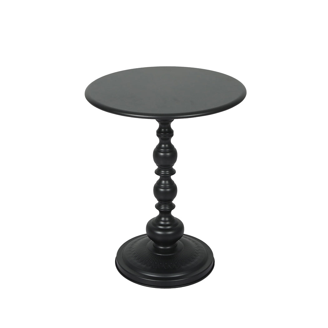 Levede Side Table Vintage End Round Black