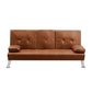 Levede Sofa Bed Adjustable Recliner Brown