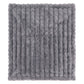 DreamZ Throw Blanket Fluffy Bubble Sofa Blanket Washable 130x150cm Gray