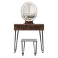 Levede Dressing Table LED Light Strip Brown