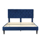 Levede Bed Frame Queen Size Mattress Blue