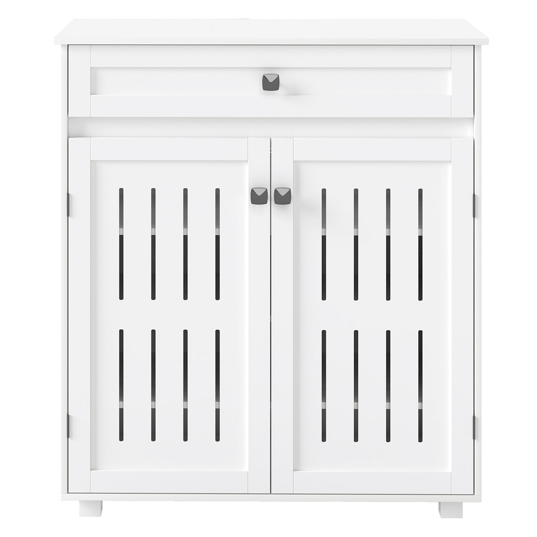 Levede Shoe Cabinet Door Storage Rack Cupboard White