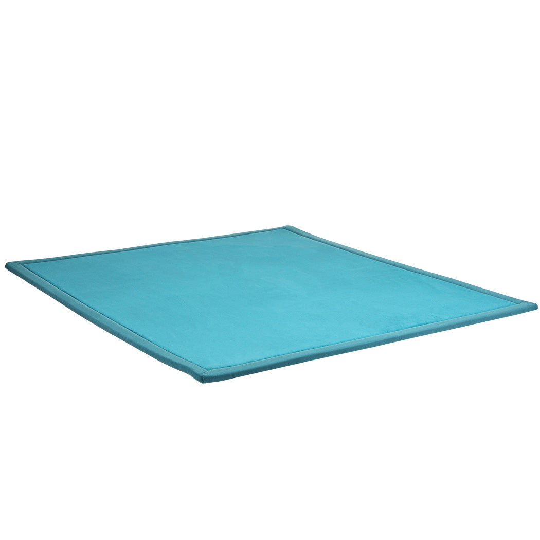 Marlow Coral Velvet Area Rugs Large Mat 120x200cm Blue