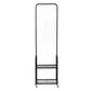 Levede Clothes Rack Heavy Duty Garment Rack 2 Shelf Locking Wheels Bedroom Black