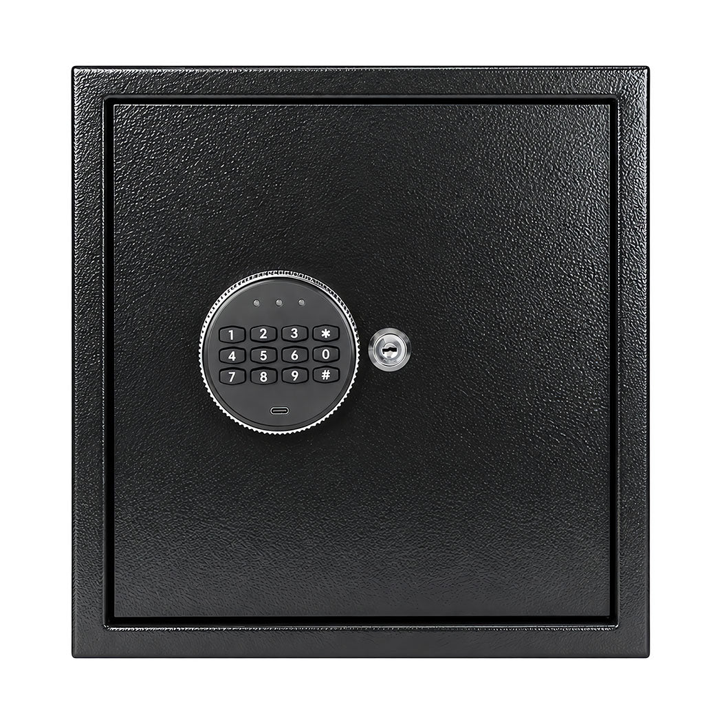 Levede Key Safe Lock Box Large 67 Hook Carbon Steel Cabinet With LED Black
