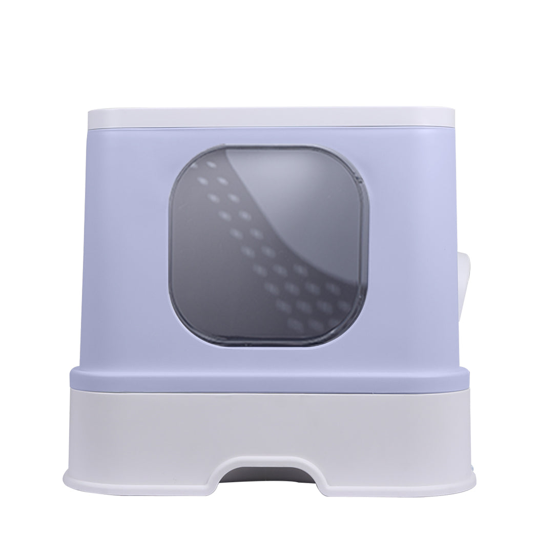 PaWz Cat Litter Box Fully Enclosed Toilet Purple