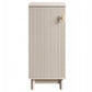 Levede Bathroom Cabinet Freestanding Storage Cupboard Slim 3 Tier Shelves Cream