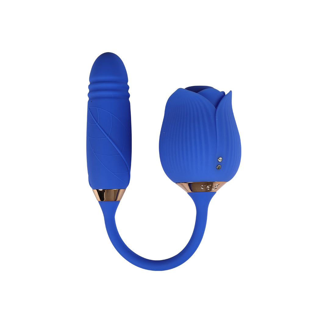 Urway Rose Vibrator Sucking Thrusting Blue