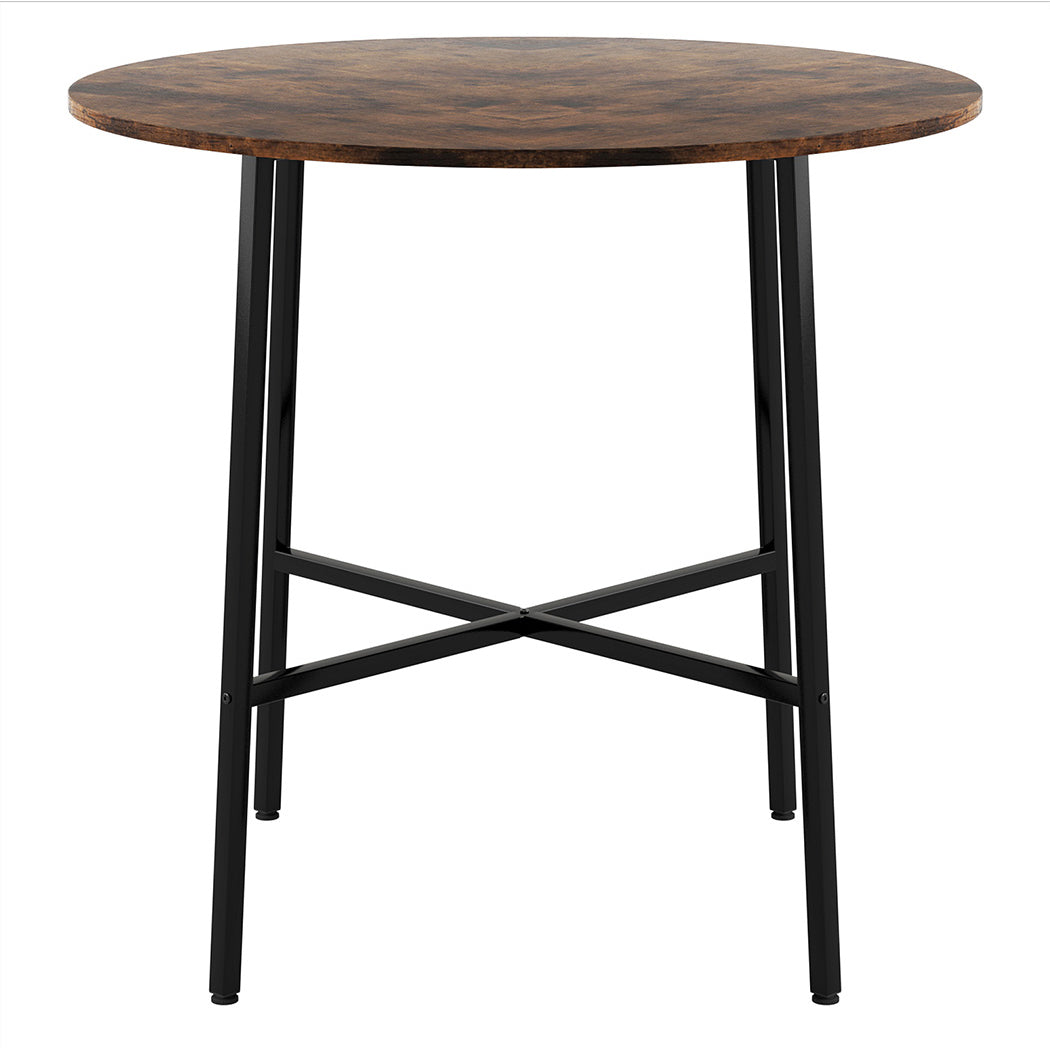 Levede Dining Table Round Kitchen 4 Person Coffee 80cm