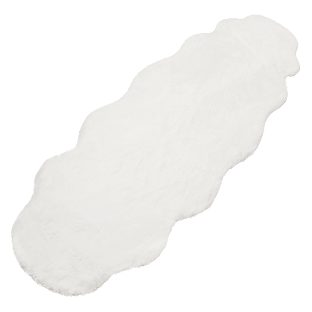 Marlow Floor Rug Area Rugs Cloud Fluffy 60X160cm White