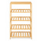 Levede Shoe Rack 5 Tier 25kg Storage Stand Multipurpose Shelfs Entryway Bamboo