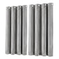 Marlow Velvet Blackout Curtains 2-Panel Room Darkening Eyelet Curtains Grey