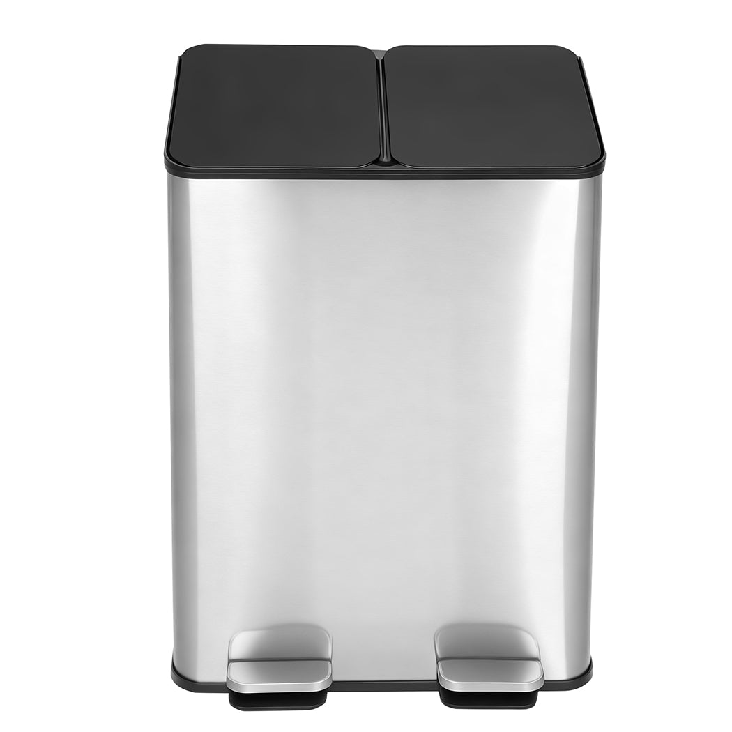 Toque 60L Pedal Bin Kitchen Waste Can Recycling Dustbin