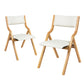 Levede 2x Dining Chairs Foldable PU Beige